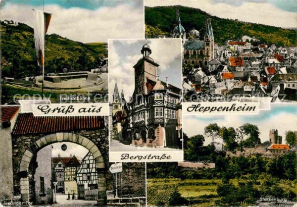 Heppenheim Bergstrasse Freilichtbühne Starkenburg Rathaus Sick