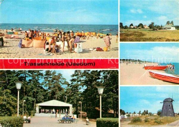 Trassenheide Usedom Strand Windmühle Musikpavillon