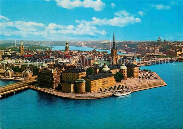 Stockholm Fliegeraufnahme Riddarholmen