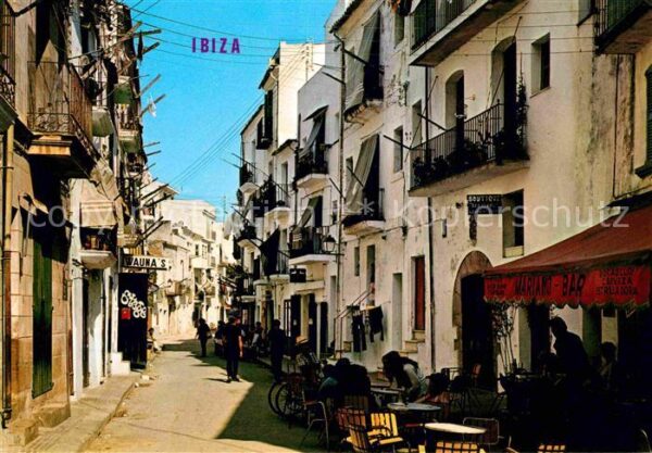 Ibiza Islas Baleares Calle tipica