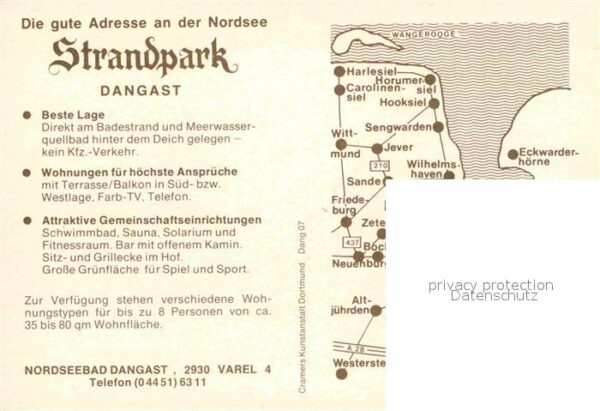 Dangast Nordseebad Strandpark Schwimmbad Strand – Bild 2