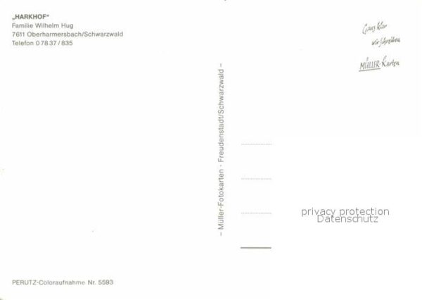 Oberharmersbach Harkhof Familie Wilhelm Hug – Bild 2