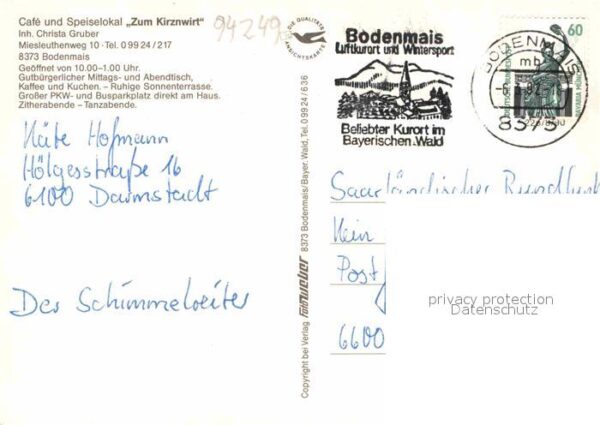 Bodenmais Cafe Restaurant zum Kirznwirt – Bild 2