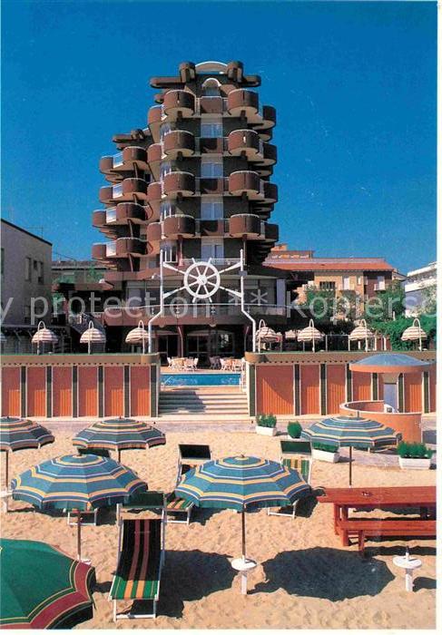Gatteo Mare Strand und Flamingo-Hotel