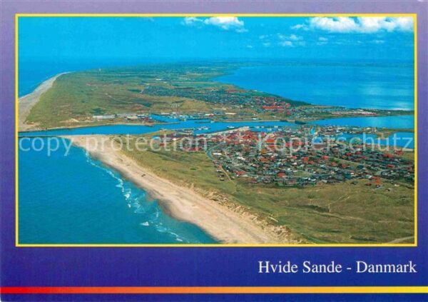 Hvide Sande Fliegeraufnahme mit Strand