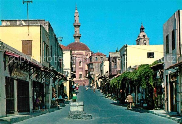 Rhodos Rhodes Aegaeis Socrates Street
