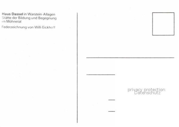 Allagen Warstein Haus Dassel Künstlerkarte Will – Bild 2