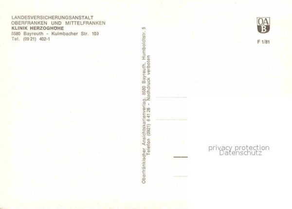 Bayreuth Klinik Herzogenhöhe – Bild 2