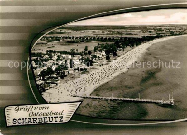 Scharbeutz Ostseebad Fliegeraufnahme mit Strand