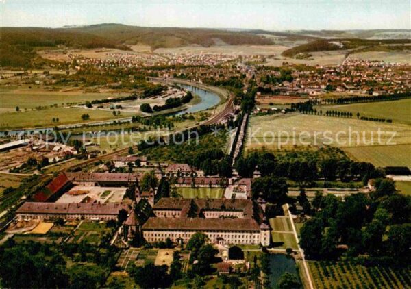 Hoexter Weser Fliegeraufnahme Kloster Corvey