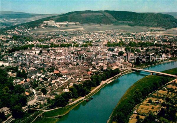 Hoexter Weser Fliegeraufnahme Weserpartie