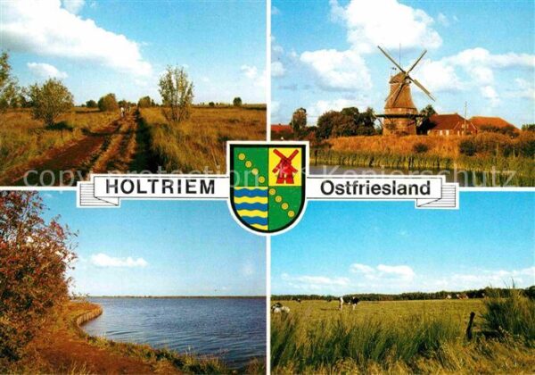 Holtriem Windmühle Partie am See
