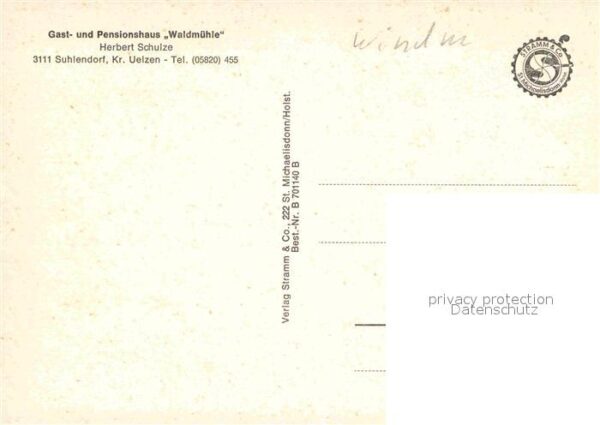 Suhlendorf Restaurant Pension Waldmühle – Bild 2