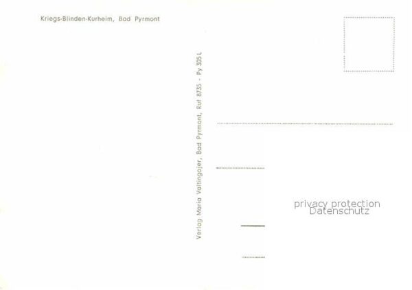 Bad Pyrmont Kriegs-Blinden-Kurheim – Bild 2