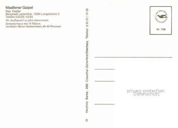 Lautenthal Harz Maaßener Gaipel  Restaurant – Bild 2
