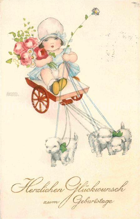 Petersen Hannes Geburtstag Kind Rosen Welpen