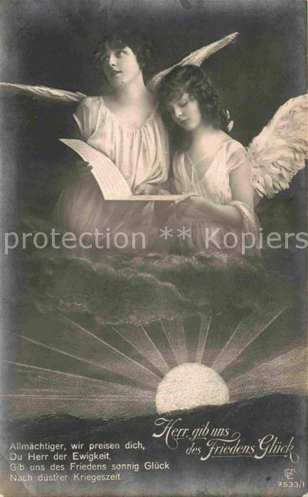 Foto GLCo Nr. 7533/1 Schutzengel Gebet Kriegszeit