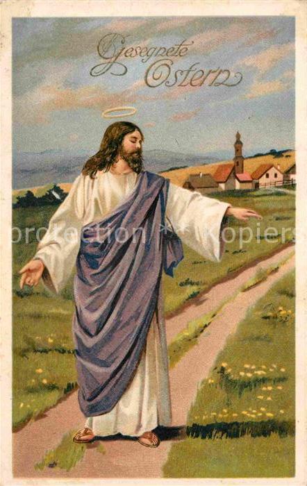 Ostern Easter Paques Jesus Litho