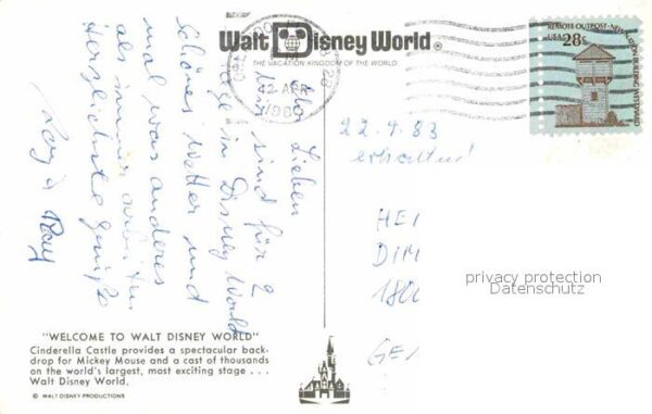 Walt Disney World Cinderella Castle Mickey Mouse Donald D – Bild 2