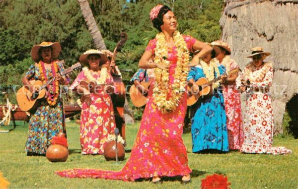Tanz Taenzer Hula Hawaii Waikiki Beach