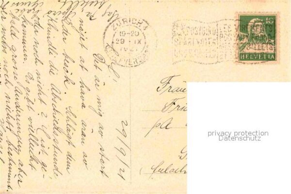 Kuenstlerkarte S. Bruzzi Erba ghiotta Schafe Hirtin – Bild 2