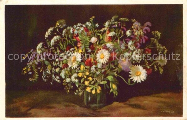 Blumen Wiesenblumen Künstlerkarte
