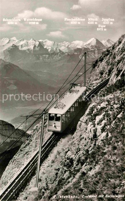 Zahnradbahn Pilatusbahn Eselwand Berneralpen Pilatu