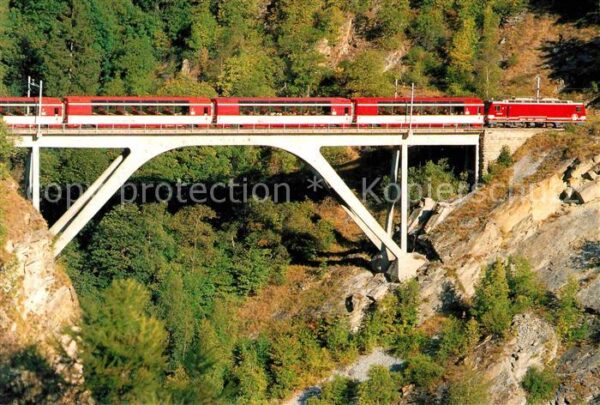 Eisenbahn Mühlebachbrücke Stalden Mattertal