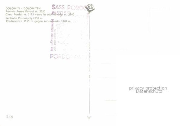 Seilbahn Funivia Passo Pordoi Dolomiti Marmolada – Bild 2