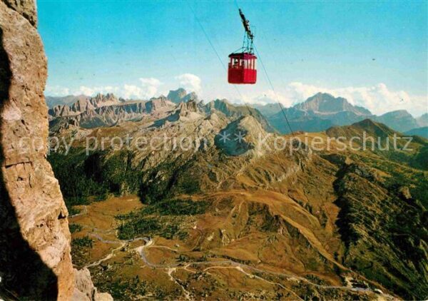Seilbahn Funivia del Lagazuoi Dolomiti Passo Fal