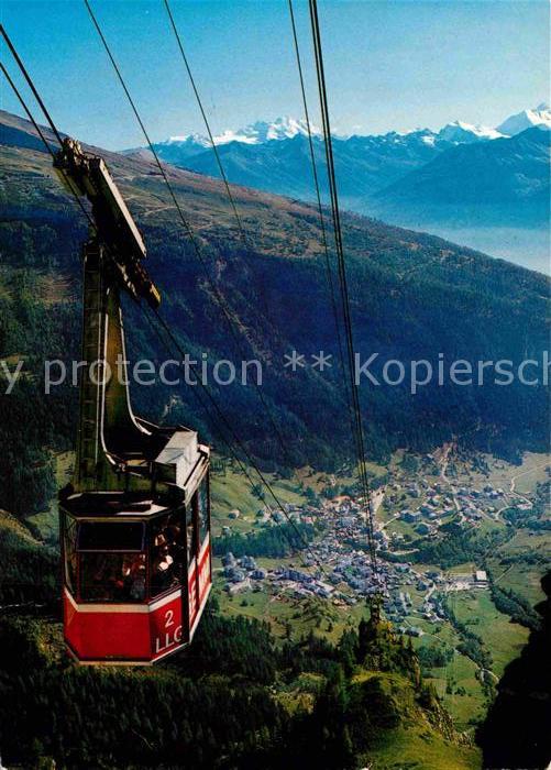 Seilbahn Leukerbad Gemmi Mischabel Weisshorn