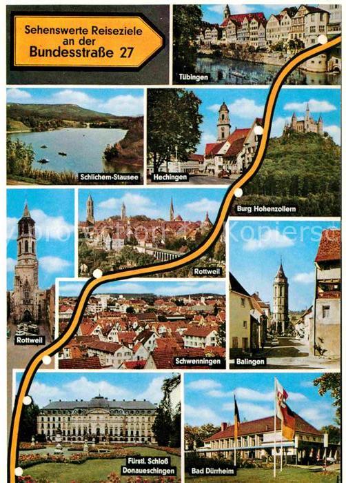 Autobahn Bundestrasse 27 Tübingen Balingen Hechi