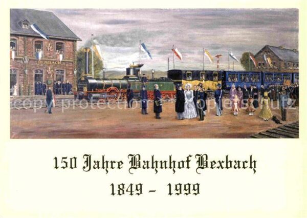 Eisenbahn 150 Jahre Bahnhof Bexbach 1849-1999 Fra