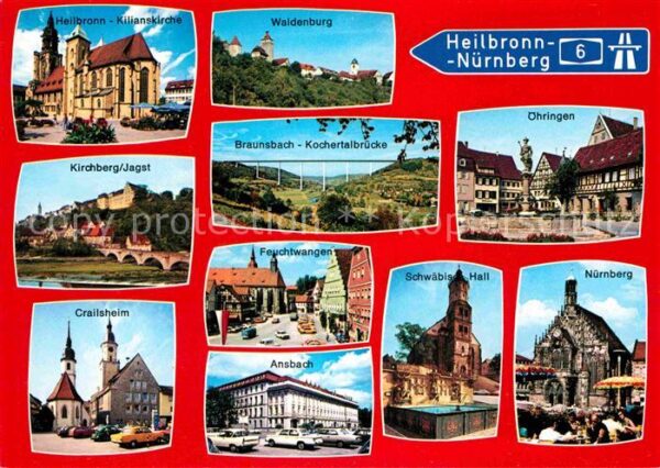 Autobahn Heilbronn-Nürnberg Waldenburg Öhringen