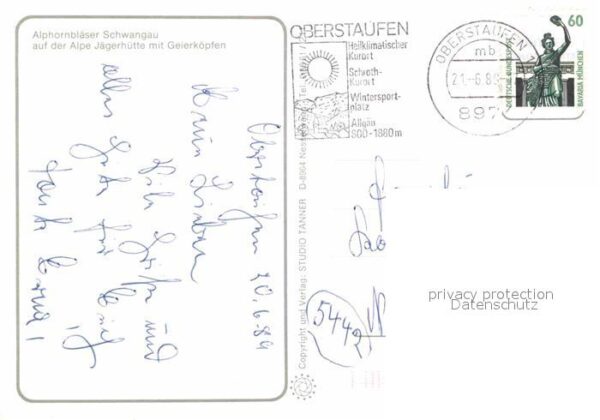 Alphorn Alphornbläser Schwangau Alpe Jägerhütte – Bild 2