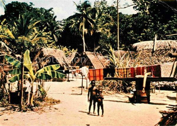 Typen Afrika Village in wood district Waiddorf
