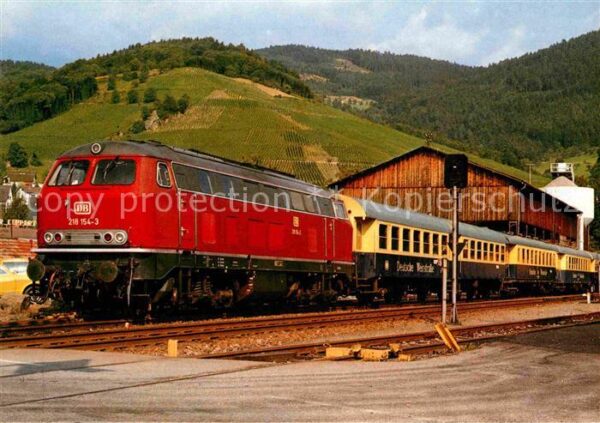 Lokomotive Diesel-Streckenlokomotive 218 154-3 Bah