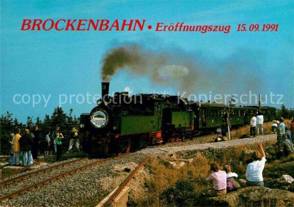 Lokomotive Brockenbahn Eröffnungszug 15.09.1991