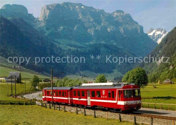 Eisenbahn Pendelzug Appenzeller-Bahnen Schwendeta