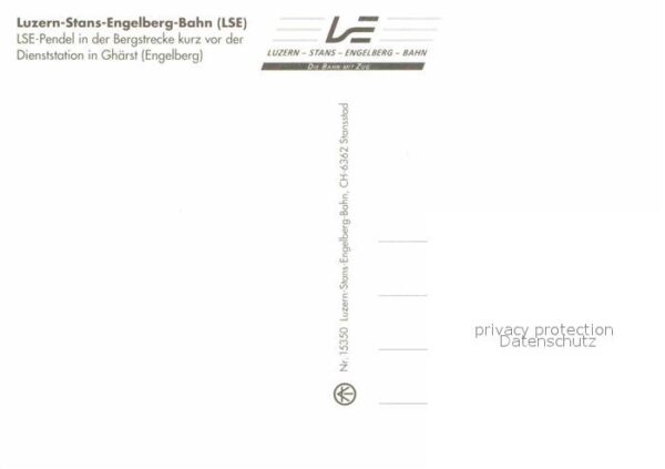 Eisenbahn Luzern-Stans-Engelberg-Bahn Ghärst – Bild 2