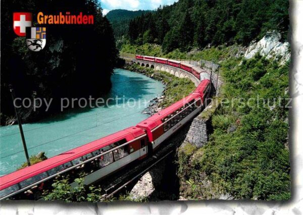 Eisenbahn Glacier-Express Reichenau-Tamins