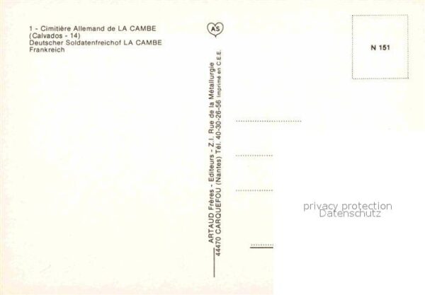 Friedhof Cimitiere Allemand La Cambe – Bild 2