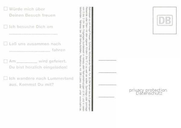 Werbung Reklame Deutsche Bahn Jim-Knopf Lukas der Lokom – Bild 2