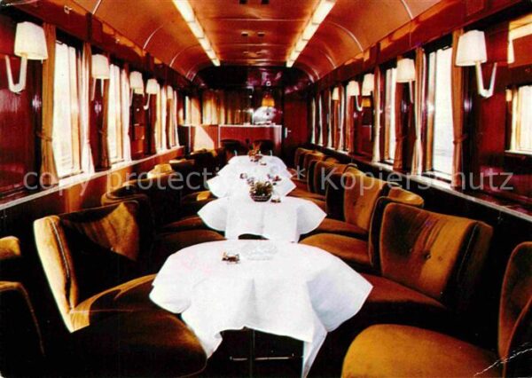 Eisenbahn Innenaufnahme Gesellschaftswagen 89-805