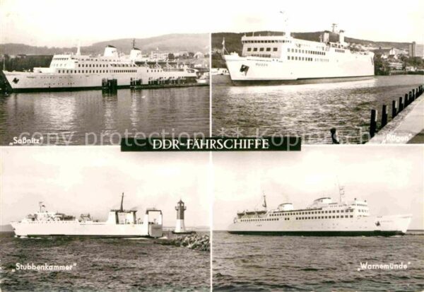 Faehre Ferry Bac Traghetto-- DDR-Fährschiffe Sassnitz Rügen Stubbenk