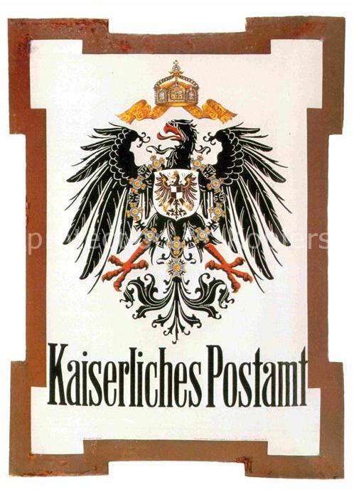 Post Posthausschild Reichspost 1900