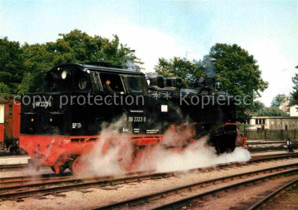 Lokomotive Dampflokomotive 992323-6 Bahnhof Kühlun