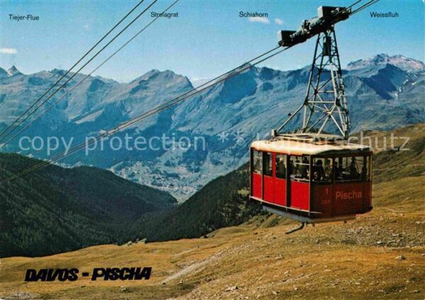 Seilbahn Davos Pischa Strela Schiahorn Weissfluh