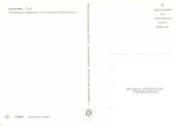Zahnradbahn Motorschiff Achensee Schiffstation Sees – Bild 2