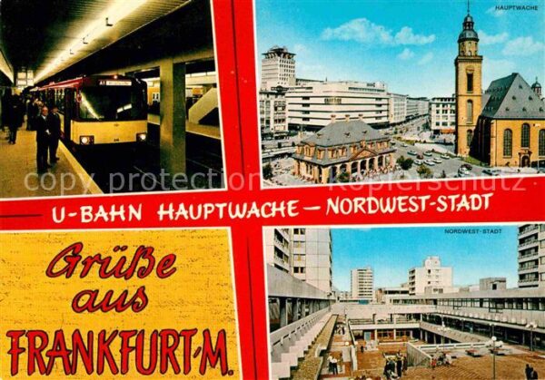 U-Bahn Subway Underground Metro Frankfurt am Main Hauptwache Nordwest-S